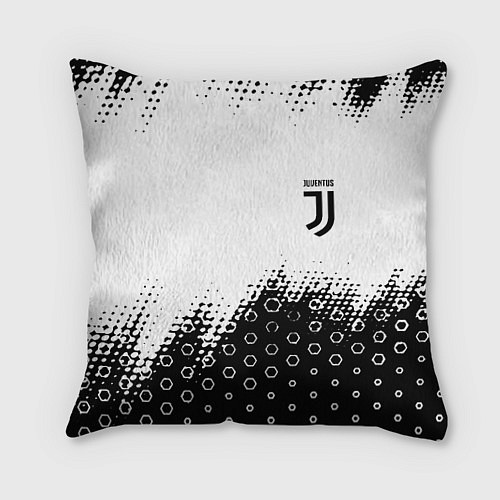 Подушка квадратная Juventus sport steel / 3D-принт – фото 1