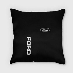 Подушка квадратная Ford logo white steel