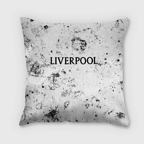 Подушка квадратная Liverpool dirty ice / 3D-принт – фото 1