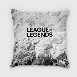 Подушка квадратная League of Legends white graphite, цвет: 3D-принт