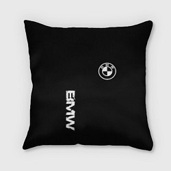 Подушка квадратная BMW logo white auto