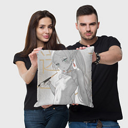 Подушка квадратная Frieren Sexy, цвет: 3D-принт — фото 2