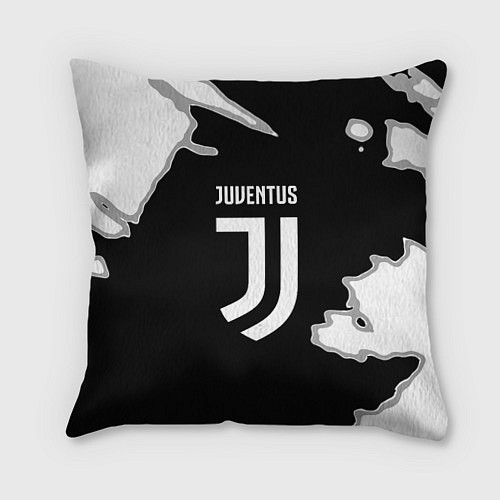 Подушка квадратная Juventus fc краски / 3D-принт – фото 1