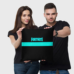 Подушка квадратная Fortnite line, цвет: 3D-принт — фото 2