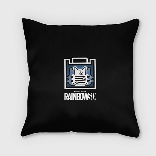 Подушка квадратная Rainbnow six онлайн шутер / 3D-принт – фото 1