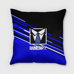 Подушка квадратная Rainbow six geometry steel, цвет: 3D-принт