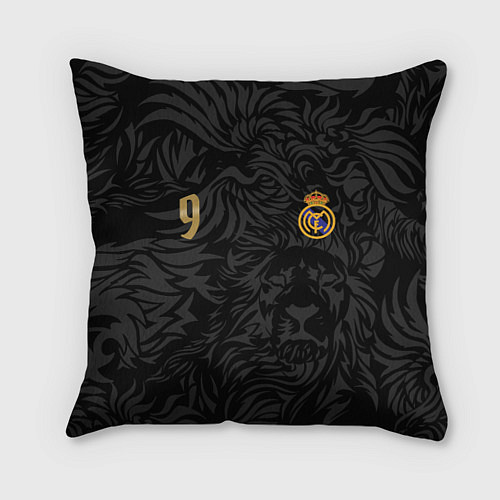 Подушка квадратная Килиан Мбаппе номер 9 Реал Мадрид / 3D-принт – фото 1