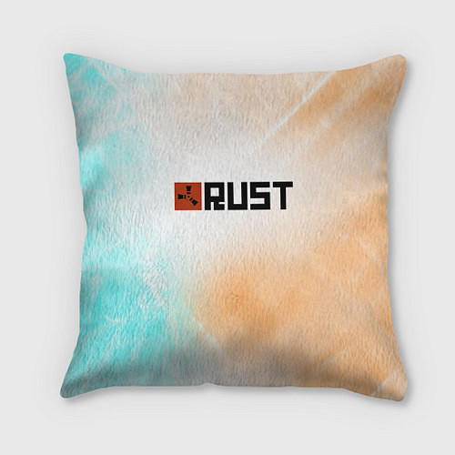 Подушка квадратная RUST gradient / 3D-принт – фото 1