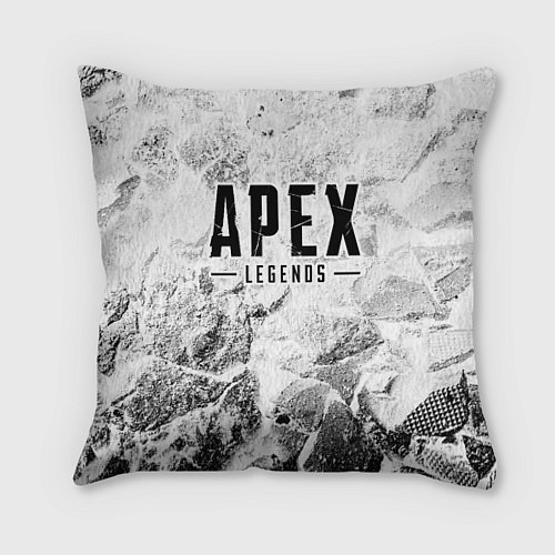 Подушка квадратная Apex Legends white graphite / 3D-принт – фото 1