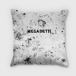 Подушка квадратная Megadeth dirty ice, цвет: 3D-принт