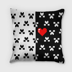 Подушка квадратная Minecraft pattern love