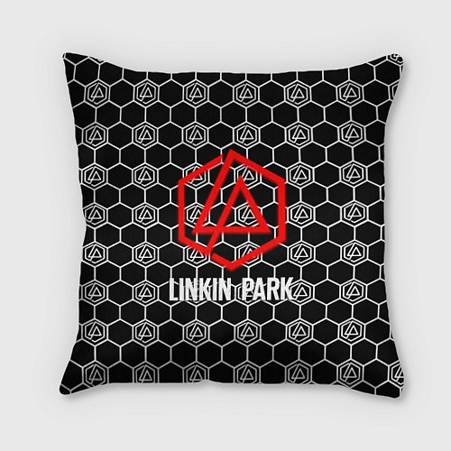 Подушка квадратная Linkin park logo pattern / 3D-принт – фото 1