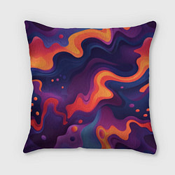 Подушка квадратная Неоновый спектр, цвет: 3D-принт