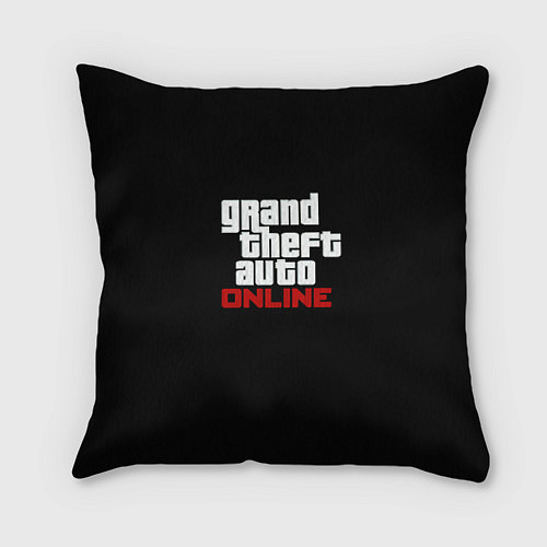Подушка квадратная GTA online logo / 3D-принт – фото 1