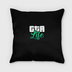 Подушка квадратная GTA life logo