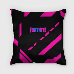 Подушка квадратная Fortnite geometry pink