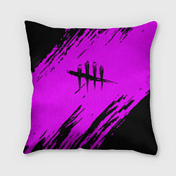 Подушка квадратная Dead by daylight краски абстракция