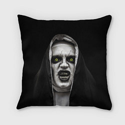 Подушка квадратная Ужасная монашка, цвет: 3D-принт