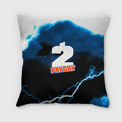 Подушка квадратная Payday 2 storm, цвет: 3D-принт