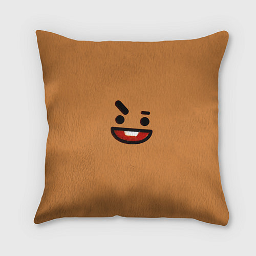 Подушка квадратная BT21 Shooky / 3D-принт – фото 1