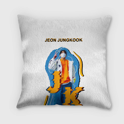 Подушка квадратная BTS Jeon Jungkook / 3D-принт – фото 1