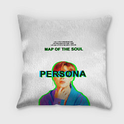 Подушка квадратная BTS Jimin Persona - кто я иероглифами