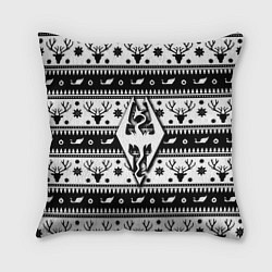 Подушка квадратная The Elder Scrolls winter deer pattern