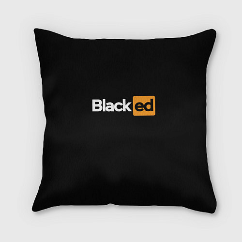 Подушка квадратная Blacked / 3D-принт – фото 1