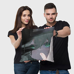 Подушка квадратная Touhou Project Койши Комейдзи взгляд, цвет: 3D-принт — фото 2