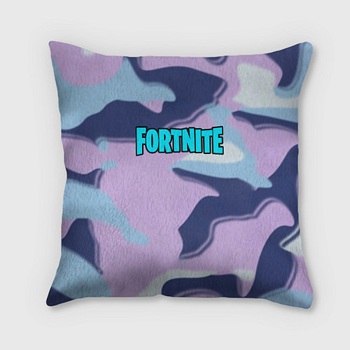 Подушка квадратная Fortnite camo steel / 3D-принт – фото 1
