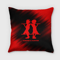 Подушка квадратная Hunter x Hunter - red gradient