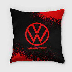 Подушка квадратная Volkswagen - red gradient