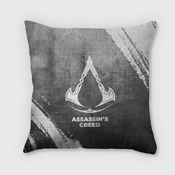 Подушка квадратная Assassins Creed - grey gradient, цвет: 3D-принт