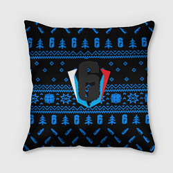 Подушка квадратная Rainbow six winter steel