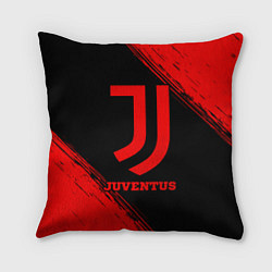 Подушка квадратная Juventus - red gradient