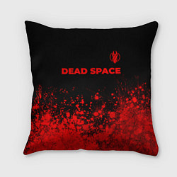 Подушка квадратная Dead Space - red gradient посередине, цвет: 3D-принт