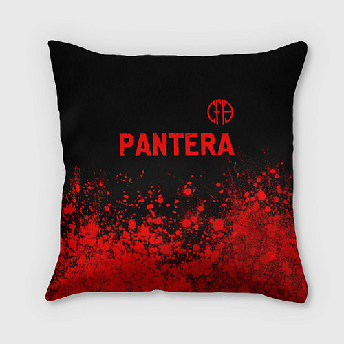 Подушка квадратная Pantera - red gradient посередине / 3D-принт – фото 1