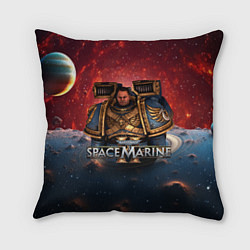 Подушка квадратная Warhammer 40000 space marine 2 Captain Titus