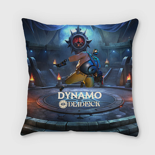 Подушка квадратная Deadlock Dynamo / 3D-принт – фото 1