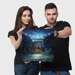 Подушка квадратная Deadlock Динамо, цвет: 3D-принт — фото 2