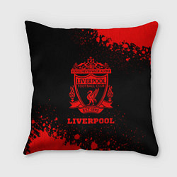 Подушка квадратная Liverpool - red gradient