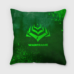 Подушка квадратная Warframe - green gradient