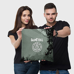 Подушка квадратная Silent hill тёмная материя, цвет: 3D-принт — фото 2