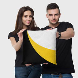 Подушка квадратная Сокрушу пред ним врагов его большой крест, цвет: 3D-принт — фото 2