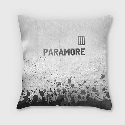 Подушка квадратная Paramore - white gradient посередине / 3D-принт – фото 1