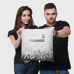 Подушка квадратная Paramore - white gradient посередине, цвет: 3D-принт — фото 2