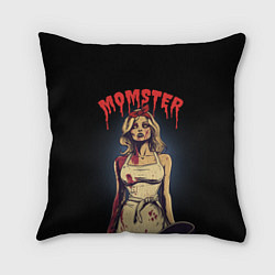 Подушка квадратная Momster - vampire - на хэллоуин, цвет: 3D-принт