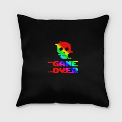 Подушка квадратная Game over gradient