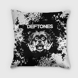 Подушка квадратная Deftones рок пес