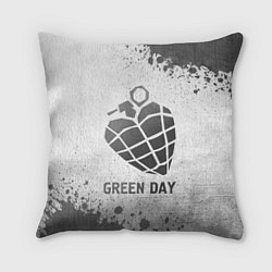 Подушка квадратная Green Day - white gradient